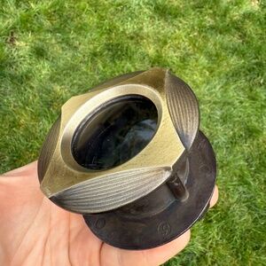 Vintage Private Eye Peep Hole Door Viewer Seeing Eye Security Viewer Gold USA.